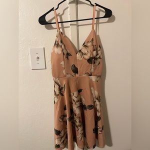 Large flower dress with adjustable straps